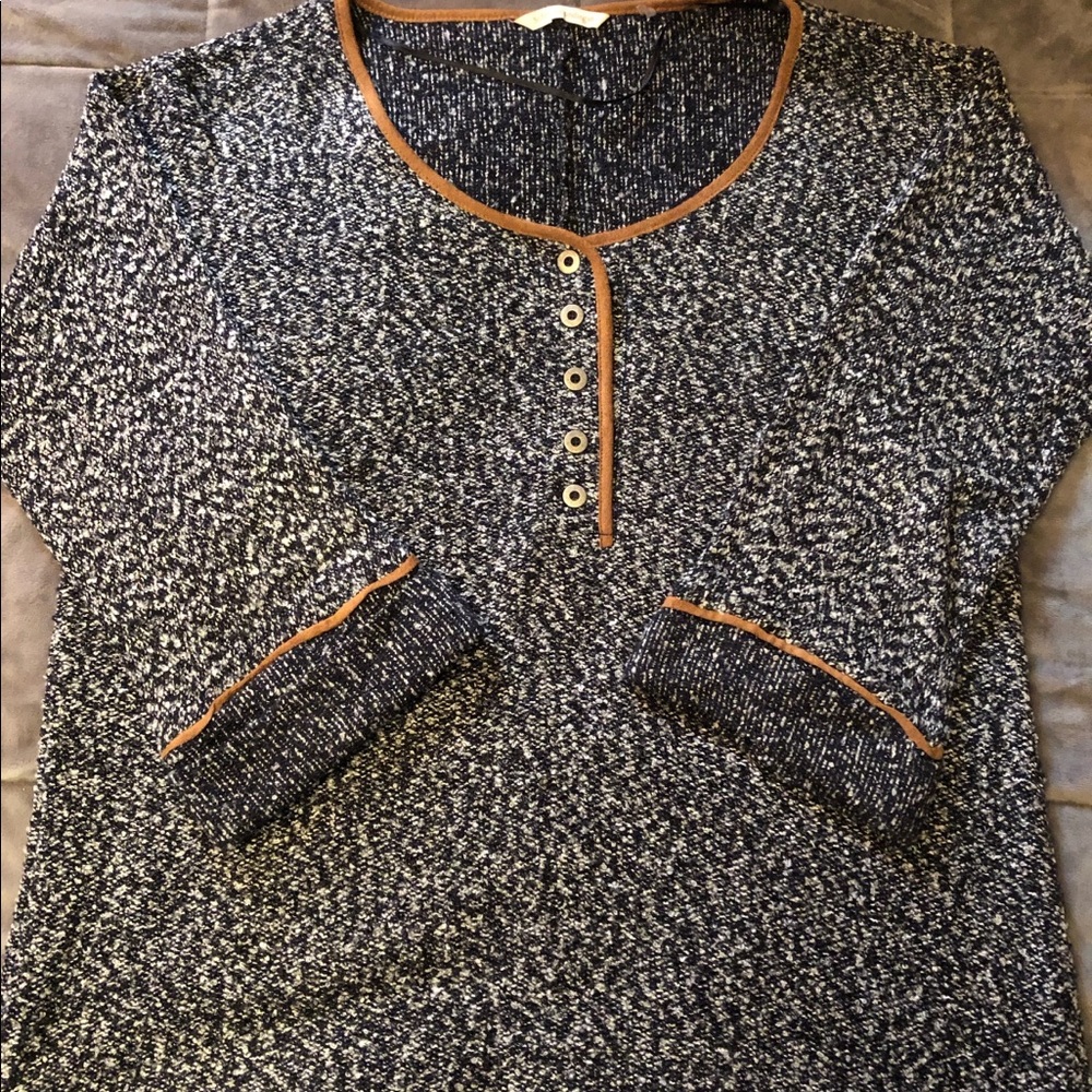 Soft surroundings blue sweater